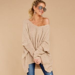 Red Dress Boutique Oversized Speckled Sweater